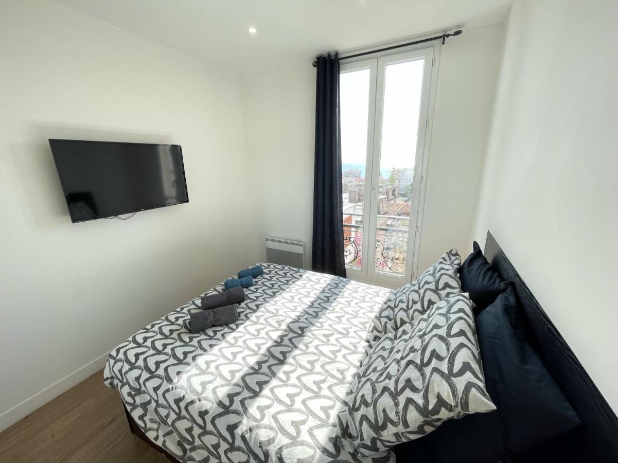 Nice Renting - Cambrai - Luxurious Sea View Terrasse - King Bed - Parking - Ac - Fully Equipped المظهر الخارجي الصورة